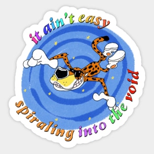 Spiraling Into The Void Sticker